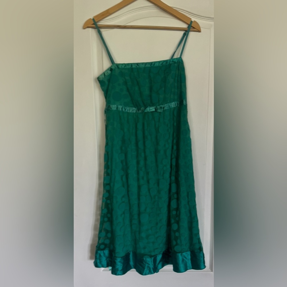 Green Spaghetti strap Dress